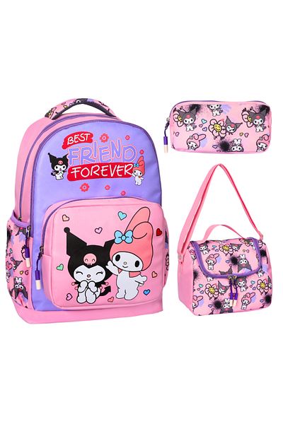great bags Rucsac ortopedic pentru fete, rezistent la apa, pentru scoala primara, ghiozdan de lux cu suport pentru creion