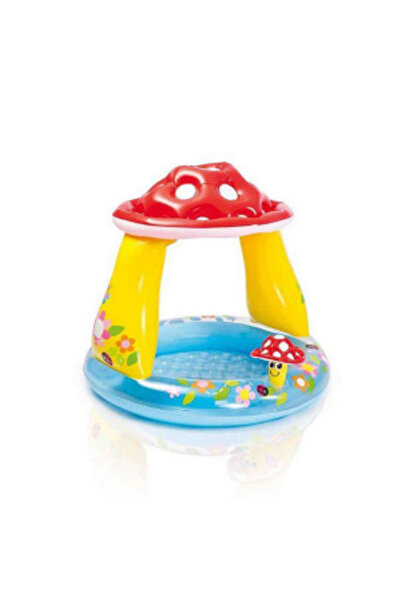 Blusmart Lifestyle Inflatable Children's Pool, Mushroom Design, 102 x 89 cm