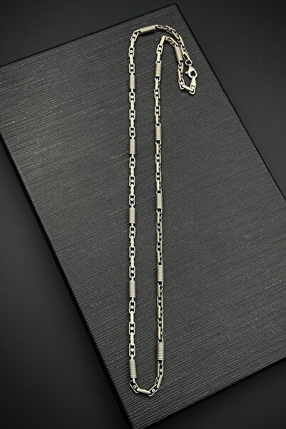 FRNCH 925 Ayar Gümüş İtalyan Model Gümüş Renk Erkek Kolye FRJ30899-999-A