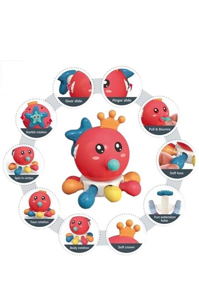 BYCEGU 90496 Octopus Figure Toy Teeter 10 in 1 Teeter