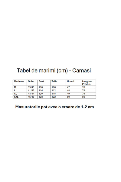 OEM Camasa cu maneca scurta si carouri pentru barbati