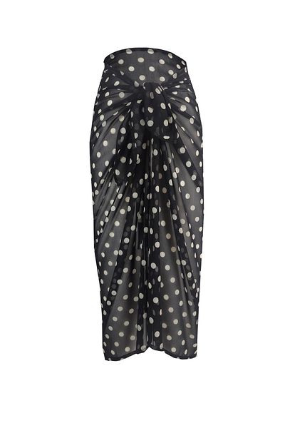 MANOTRES Polka Dot Chiffon Pareo