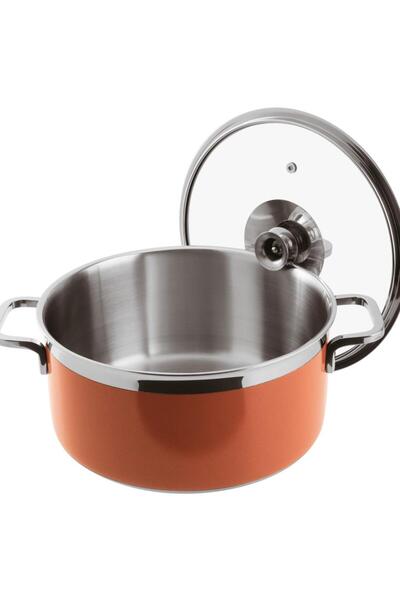 Paderno Pot with Lid Orange cm 24 H 12