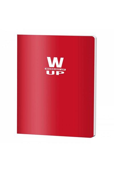 PIGNA A4 Notebook, 60 Sheets, Ruled, Material PP Cover 230 gsm, Red, Working Up, Pigna