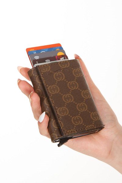 Newish Polo Men's Mechanized Card Holder and Wallet New241 - Tan