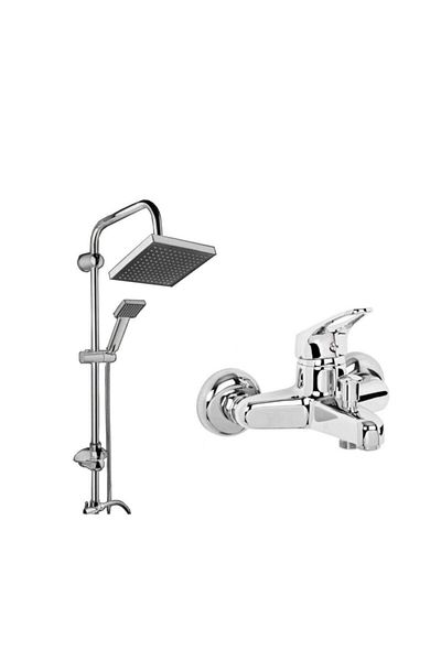 fiba teknik Mch Set of 2 Mix Bathroom Faucet Robot Sprinkler Head Shower Set