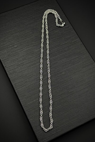 FRNCH 925 Ayar Gümüş İtalyan Model Gümüş Renk Erkek Kolye FRJ30842-942-A