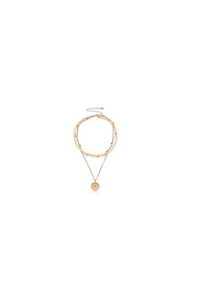 OEM Aura Necklace, Metal Alloy, Adjustable, Gold