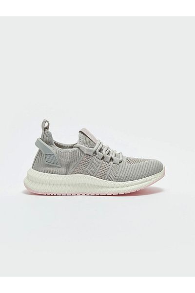 LC Waikiki Gray Mesh Detailed Women's Sports Shoes