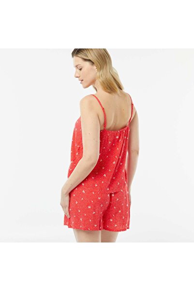 KIABI Printed vest top + shorts pyjama set RED