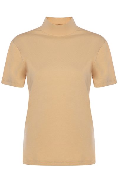 TOLIN Women's Short Sleeve Cotton Lycra Turtleneck 3257