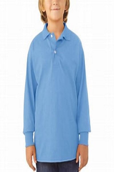 chulfa Long Sleeve School Uniform Sweet T-Shirt 2 Buttons Unisex