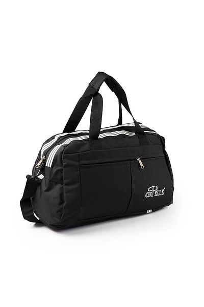 İMAKS Medium Size 45 cm Impertex Polyester Fabric Travel Sports Fitness Beach Bag Black A500
