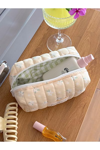 Punchiess Buttercream Blossom Makeup Bag Small Size