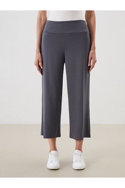LC Waikiki Black Women's Capri with Elastic Waist