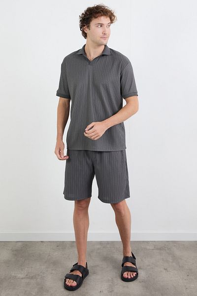 Fulla Moda Ριγέ ζακάρ σορτς