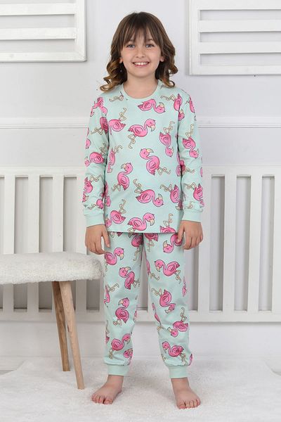 ZUZUNGA Set pijamale pentru fete cu modele de flamingo