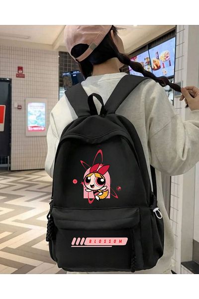 Touz Moda Powerpuff Girls Printed School, Dershane, Course Backpack