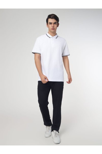 Bumbăcel Tricou polo pentru bărbați din bumbac