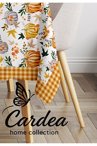 Cardea Home Collection Față de masă cu imprimare digitală de producție specială cu tematică de dovleac