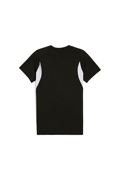 Puma Teamevostripe Tee Ανδρικό μπλουζάκι προπόνησης ποδοσφαίρου 65995303 Μαύρο