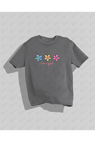 Nulivez تي شيرت مطبوع عليه زهور عالي الجودة مدمج للجنسين