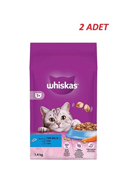 Whiskas Yetişkin Ton Balıklı Kedi Maması 1.4 Kg*2 Adet