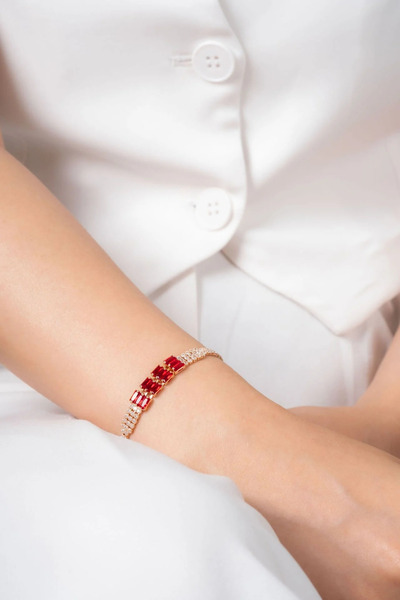 byozanyılmaz Complete Stone Processed Design Bracelet
