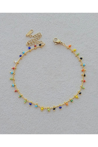 deva takı خلخال من الفولاذ بأحجار ملونة