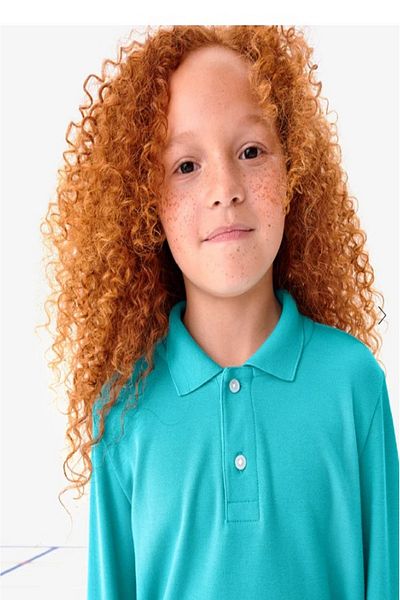 chulfa Long Sleeve School Uniform Sweet T-Shirt 2 Buttons Unisex