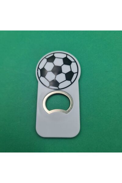 dalimag Desfacator de Sticle, Fotbal si Magnet, 9 cm, Alb, Dalimag