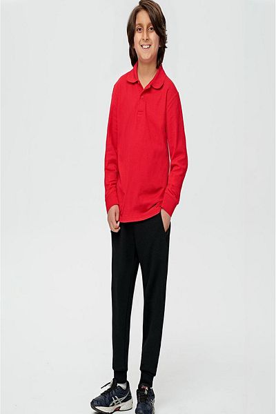 chulfa Long Sleeve School Uniform Sweet T-Shirt 2 Buttons Unisex