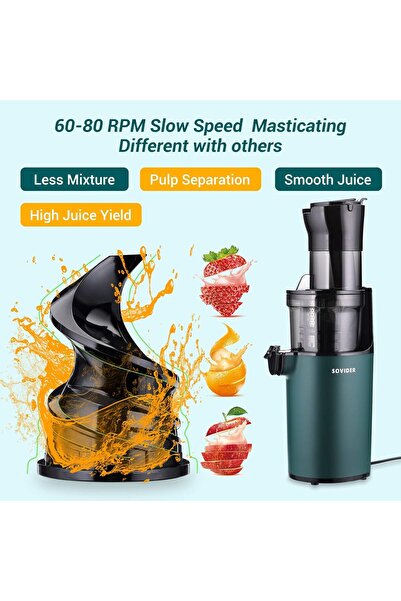 Inkbird Electric Juicer Fruits Cold Press Squeezer Vegetable Processor Slow Masticating Juicer Machine