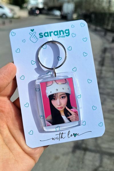 SARANG Transparent Photo Keychain - Giselle Aespa