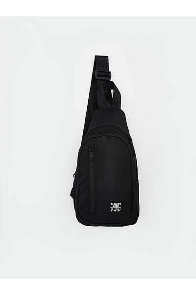 LC Waikiki Black Printed Boy's Chest Bag