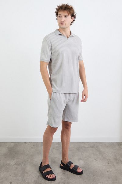 Fulla Moda Ριγέ ζακάρ σορτς