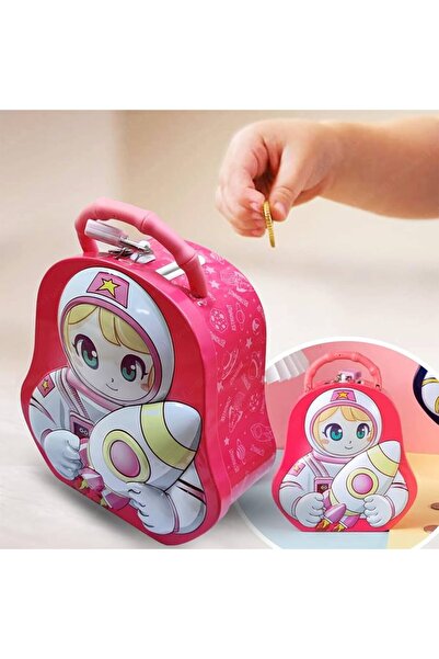 Prlk toys Astronot Temalı Pembe Kumbara