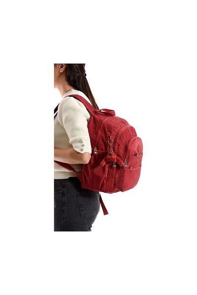 Relaxion Rky Serenity Relaxion Waterproof Crinkle Fabric Large Internal Volume Multi-Compartment Daily Claret Red