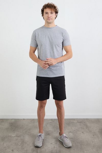 Fulla Moda Σορτς με φερμουάρ τσέπης με εκτύπωση κειμένου