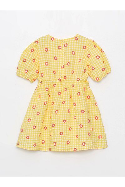 LC Waikiki Lcw Baby Sari Square Neck Baby Girl Dress