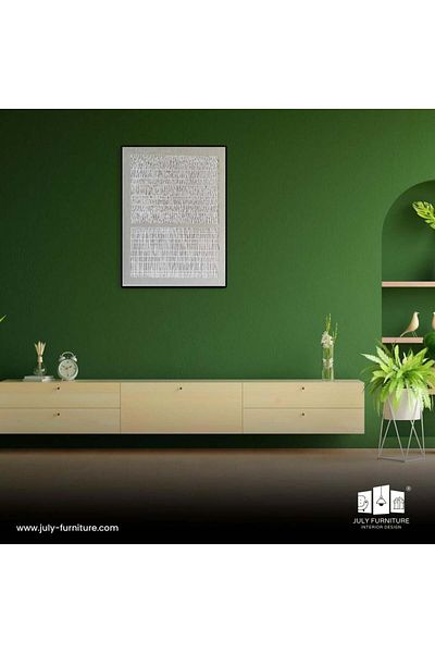 July furniture Gypsum wall decor, line print
