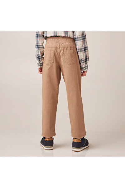 Juniors Solid Pants with Drawstring Closure