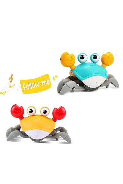 dalimag Set 2 jucării interactive crab cu senzori de mișcare, sunet și lumini...