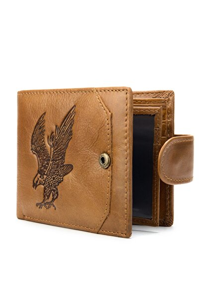 OEM Portofel barbati, PT661 Edward, piele naturala, maro