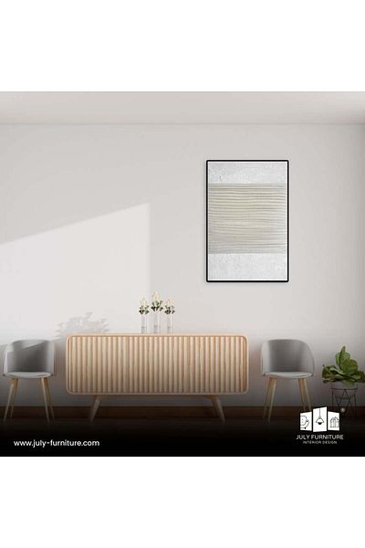 July furniture Gypsum wall decor, abstract simplicity