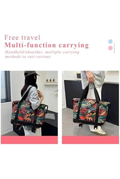 OEM ZOUBAOQ Geantă de voiaj cu roți, pliabilă, extensibilă, 28L-66L, bagaj de mână