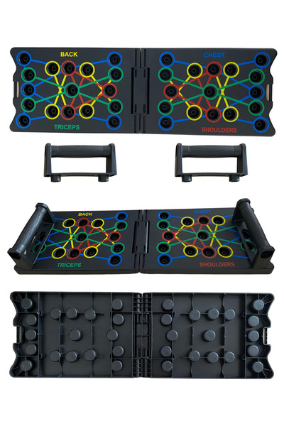 Unichrome Büyük Şınav Tahtası Çalışma Platformu Aleti Barları Push-up Kondisy...