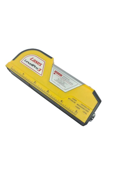 dalimag Nivela Laser Multifunctional, Boloboc Orizontal si Vertical, Ruleta, 16 cm, Galben, Dalimag