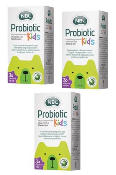 NBL Probiotic Kids 30 Çiğneme Tableti 3'lü