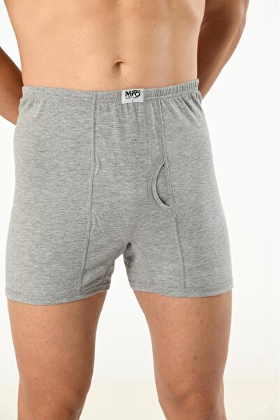 Mfö Life İç Giyim 10 Pieces (Economical Package) Men's Classic Comfortable Fit Large Size Long Underpants 100% Cotton